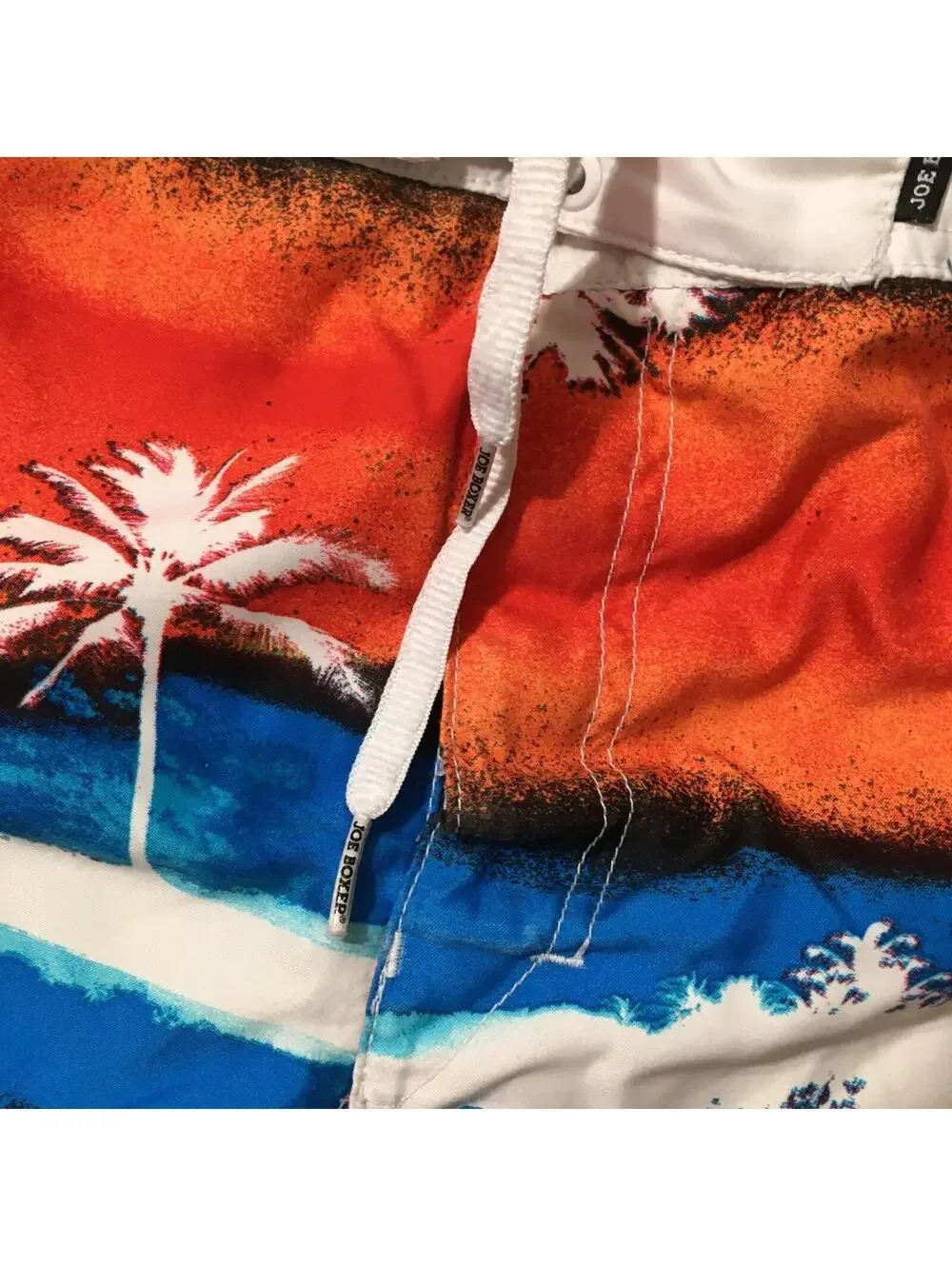 Joe Boxer Board Shorts Swim Trunks Mens Large palms tropical Lined - Picture 4 of 15